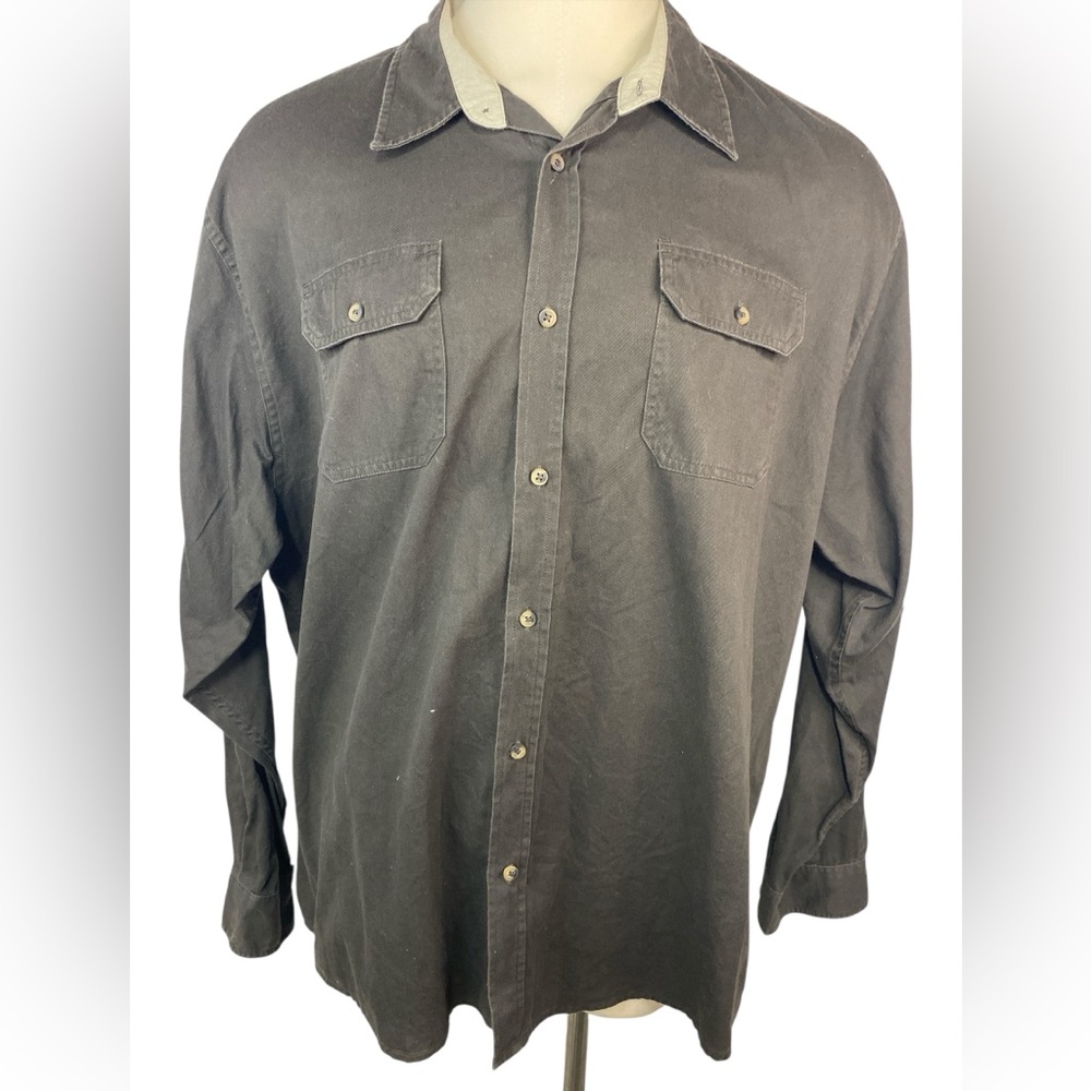 WranglerPremium Quality Brown Long Sleeve Work Shirt Men’s 3XL